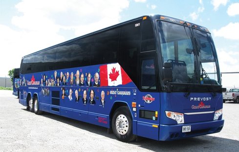 bus voor groepsreizen Canada